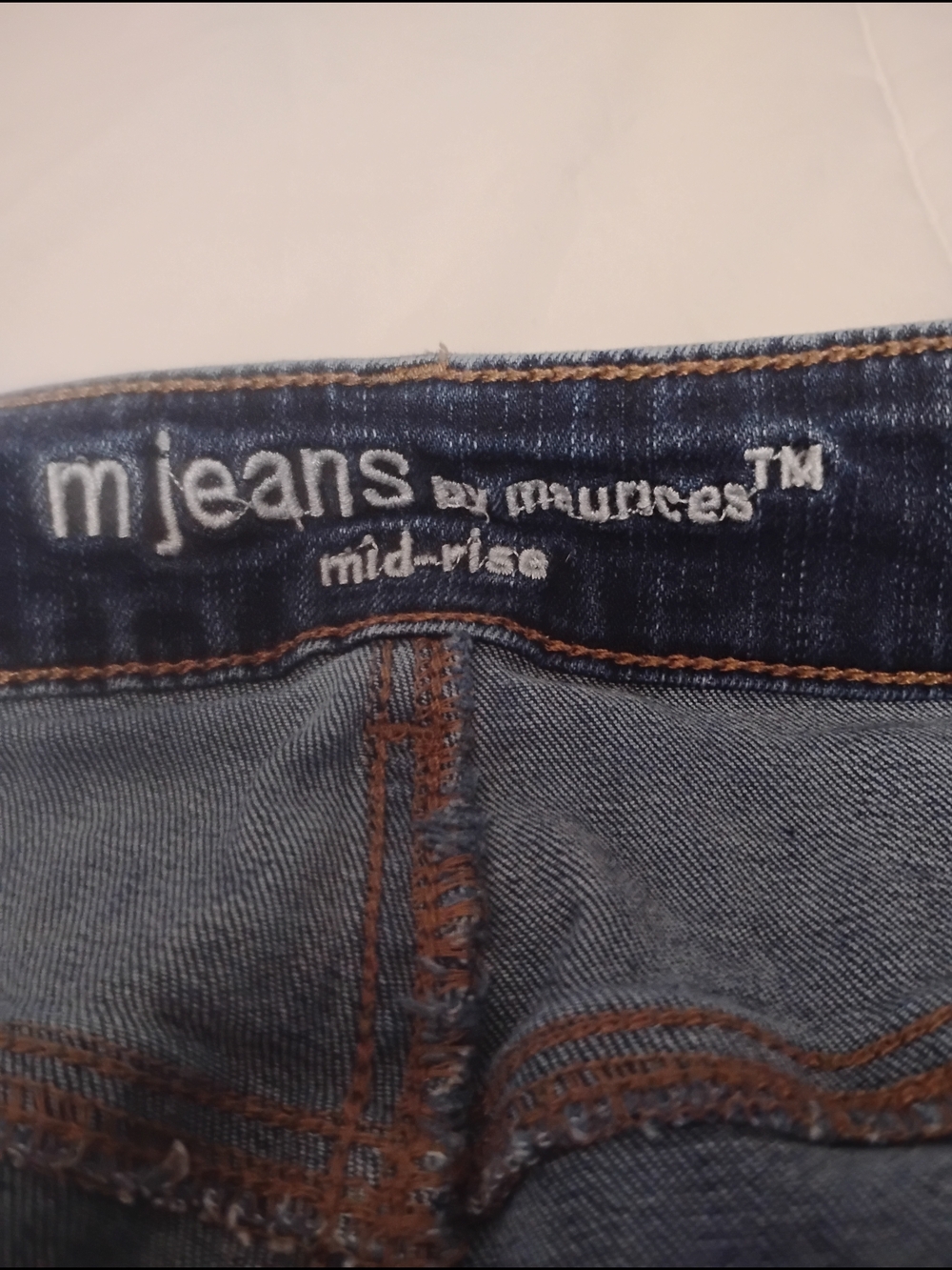 Mid-Rise Slim Men's Blue Jeans